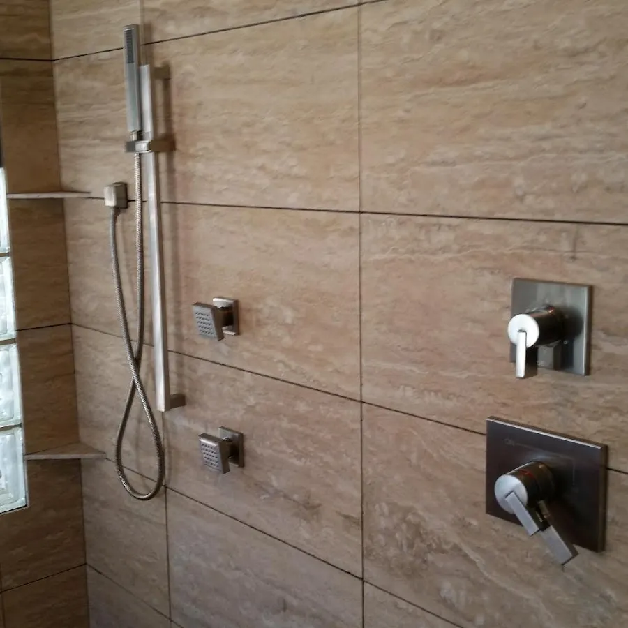 Shower fixture installation for Water Heater Replacement in Air Force Academy